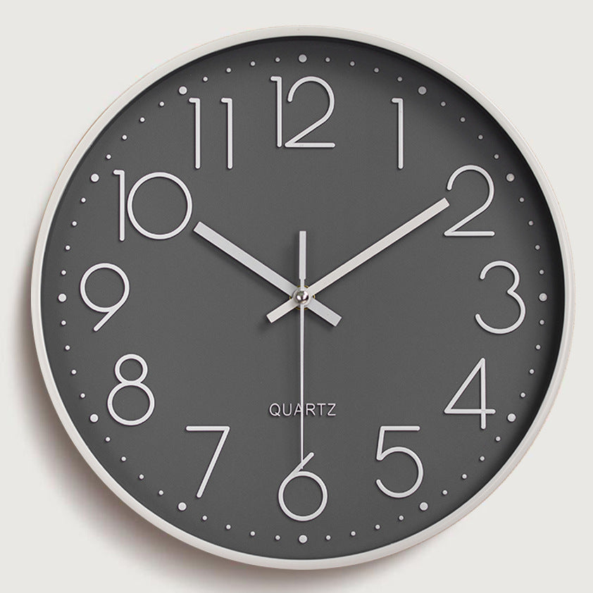 8-inch 20cm Wall Clock, 3D Quartz Wall Clock for Living Room, Hanging Wall Clock, Wall Mounted Clock - Vetonek