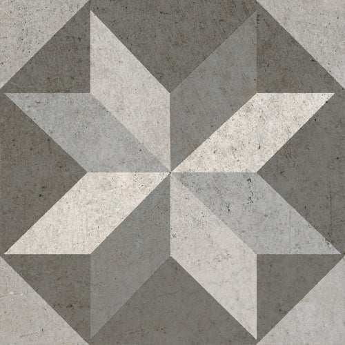 Suelo porcelánico efecto cemento Vetonek Rieti Mezcla 30x30