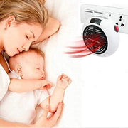 Mini Estufa Calentador Eléctrico 1350W - Enchufe Calefactor con Mando a Distancia y Pantalla LED - Vetonek