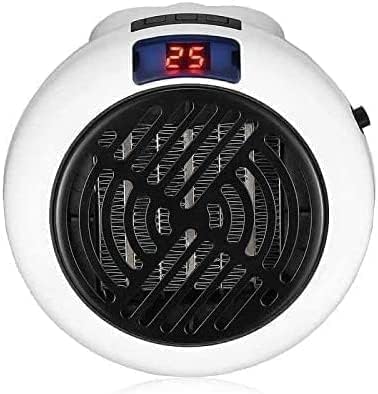 Mini Estufa Calentador Eléctrico 1350W - Enchufe Calefactor con Mando a Distancia y Pantalla LED - Vetonek