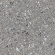 Suelo porcelánico efecto piedra Vetonek Gubbio Decorado Gris 59,3x59,3