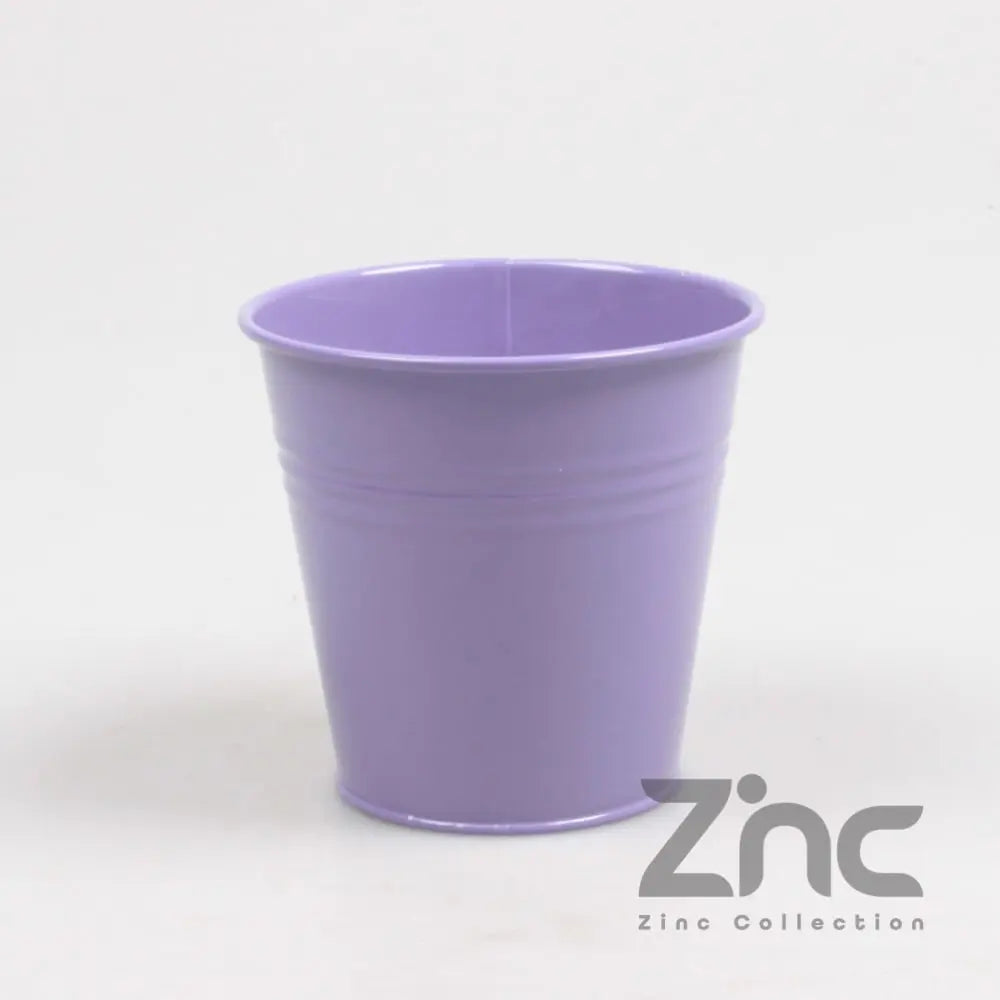 Maceta de zinc morado pastel de 1,5 litros y 16 cm de diámetro - Vetonek