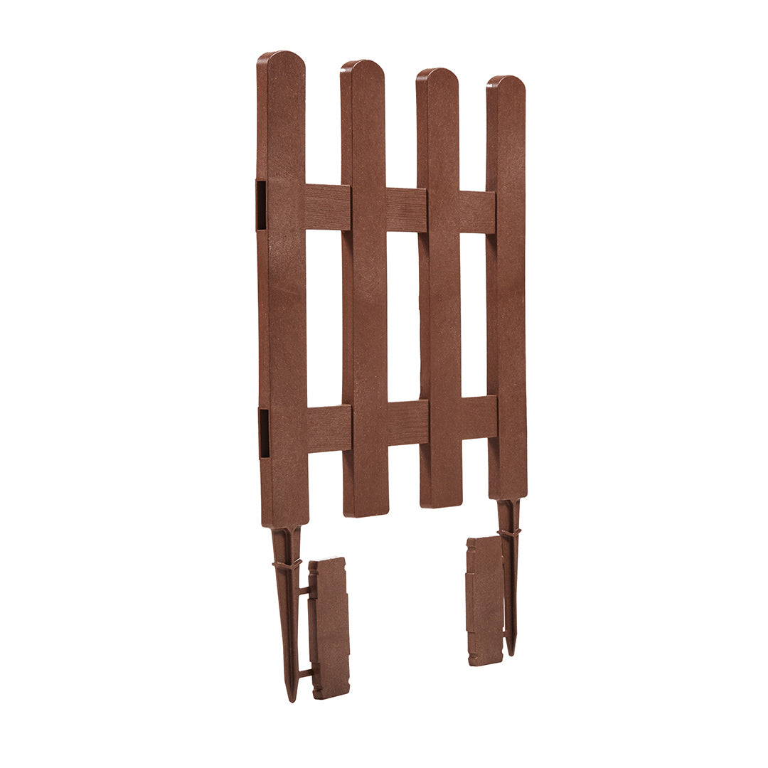 Pack 5 Mini Vallas ClickFence LOP Marrón - Ecológicas y Versátiles Vetonek