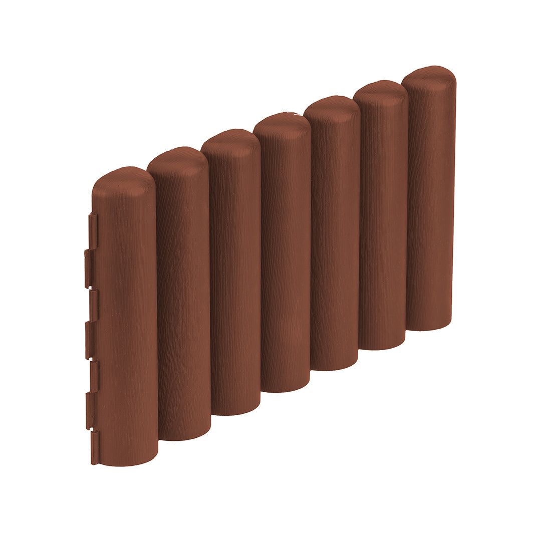 Pack 5 Bordos Tronco Clickborder LOP Marrón para Jardín Vetonek