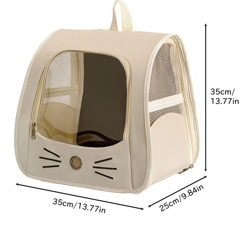 Pet Carrier Backpack, Travel Bag for Small Dogs and Cats, Breathable Mesh Car & Outdoor Carrier - Vetonek