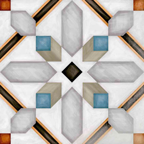 Suelo hidráulico Vicenza Thiene Multicolor 20x20 - Vetonek