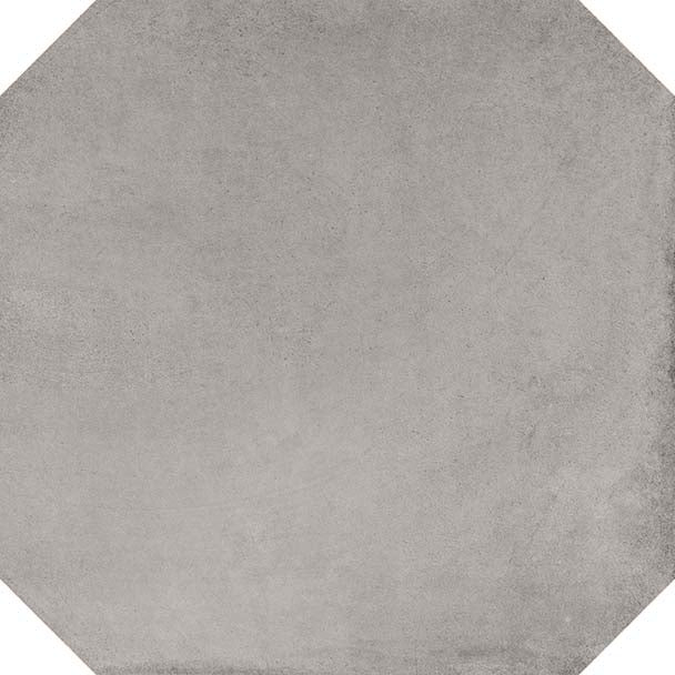 Baldosa octogonal efecto barro Matera Gris 20x20 - Vetonek