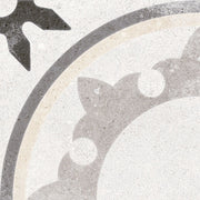 Suelo hidráulico Cremona Rivolta Blanco 20x20 - Vetonek