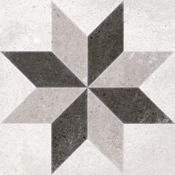 Suelo hidráulico Cremona Pandino Blanco 20x20 - Vetonek