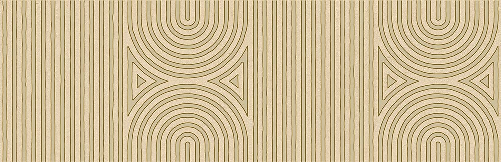 Revestimiento efecto piedra Vetonek Ischia Beige Decorado 32x99