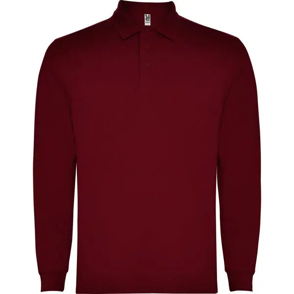 Polo de manga larga, con cuello y bocamangas acanalado, puños canalé 1x1 con elastano y cubrecosturas reforzado en cuello Vetonek Vetonek