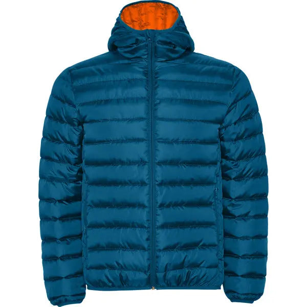 Chaqueta de hombre acolchada con relleno tacto pluma y capucha fija ajustada Vetonek Vetonek