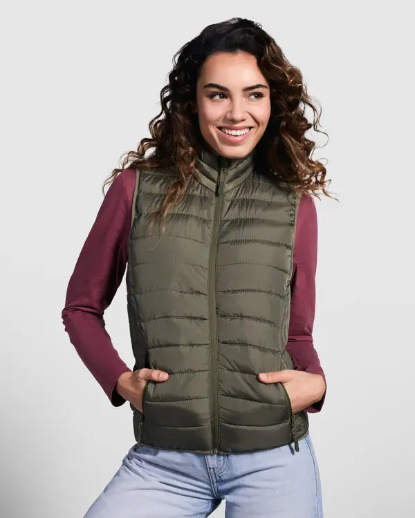 Chaleco de mujer acolchado tacto pluma Vetonek