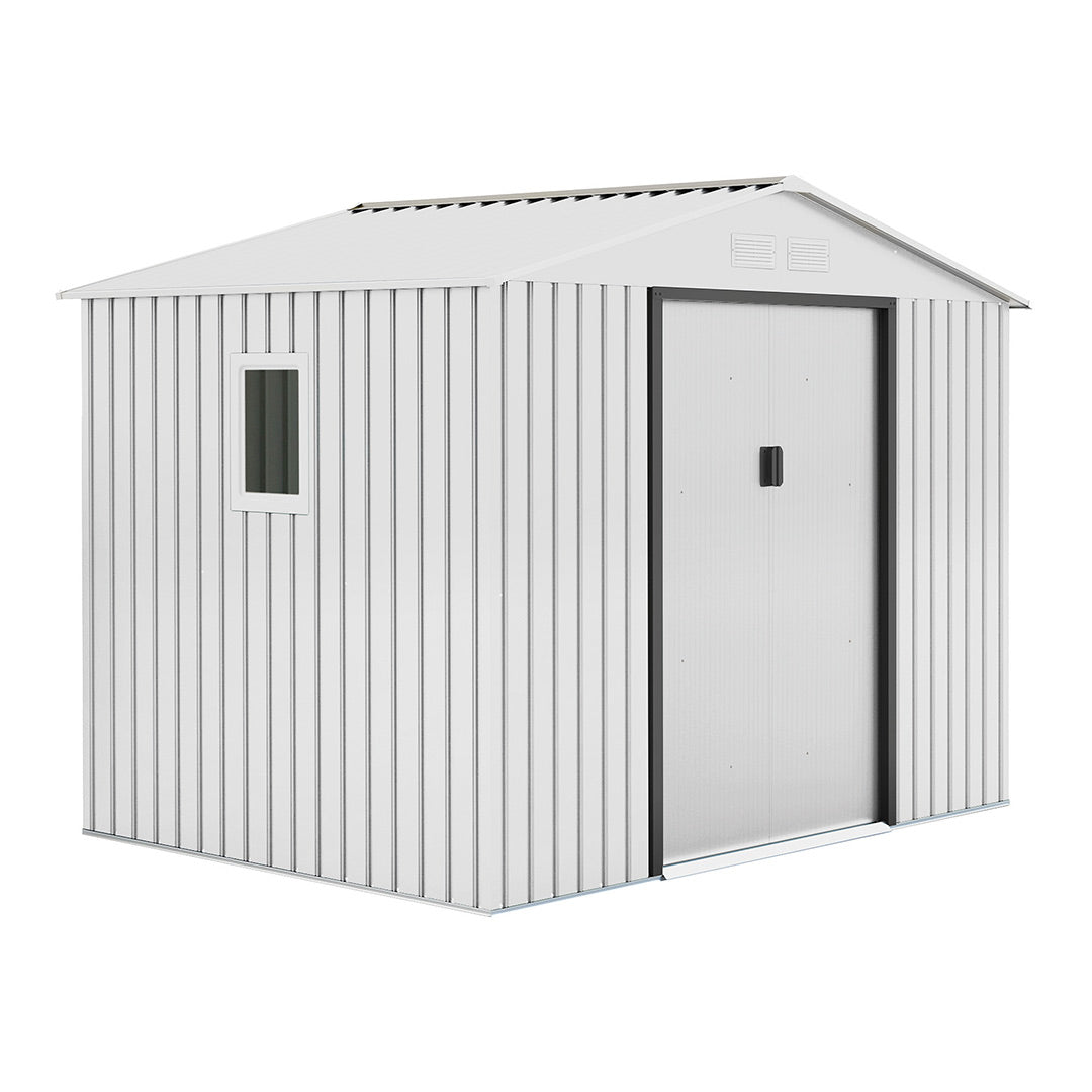 Caseta metálica High Door Mallorca Blanco - Espacio y Estilo Vetonek
