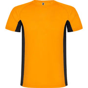 Camiseta técnica combinada con dos tejidos de poliéster, manga corta de estilo ranglán Vetonek Vetonek