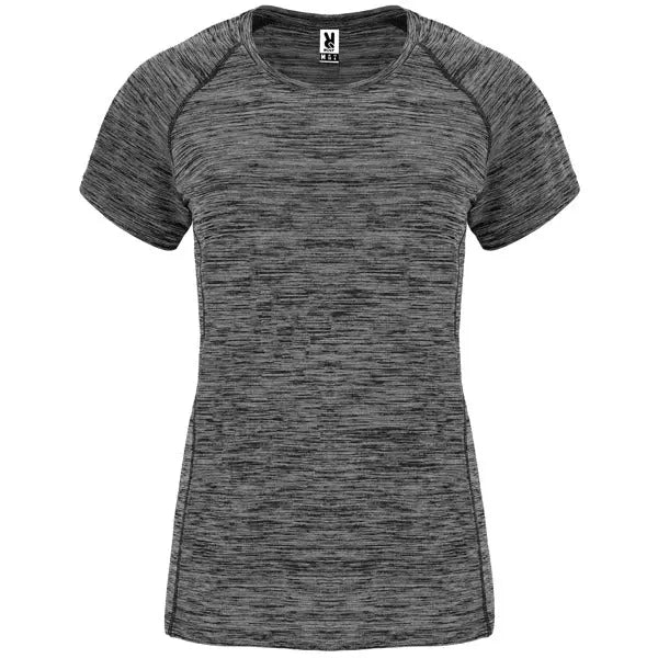 Camiseta técnica entallada de mujer en tejido poliéster de manga corta estilo ranglán Vetonek Vetonek