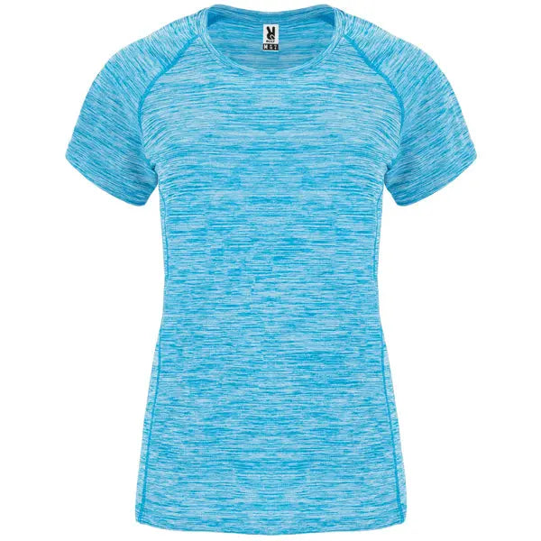 Camiseta técnica entallada de mujer en tejido poliéster de manga corta estilo ranglán Vetonek Vetonek
