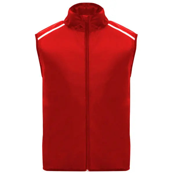 Chaleco técnico ligero de running, con cremallera frontal a tono con protector de barbilla Vetonek Vetonek