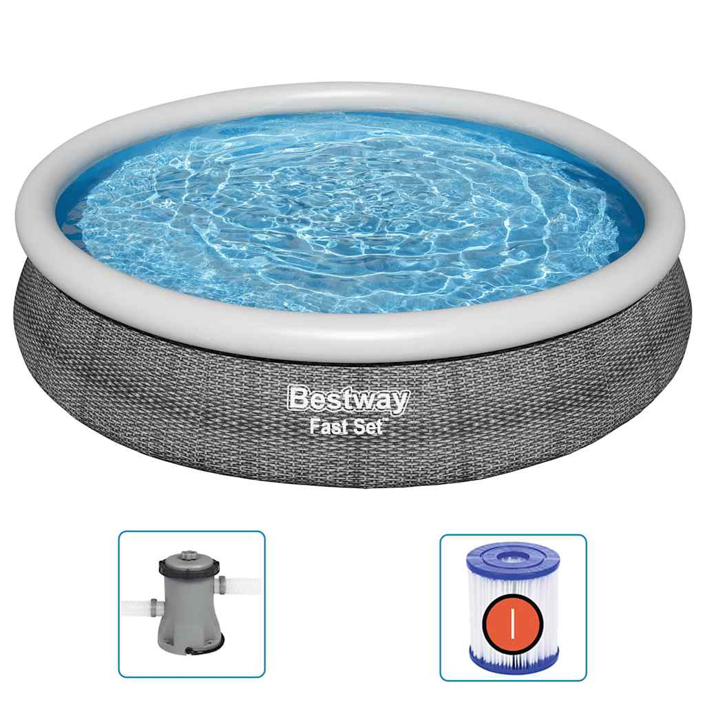 Jeu de piscine rond 366x76 cm 
