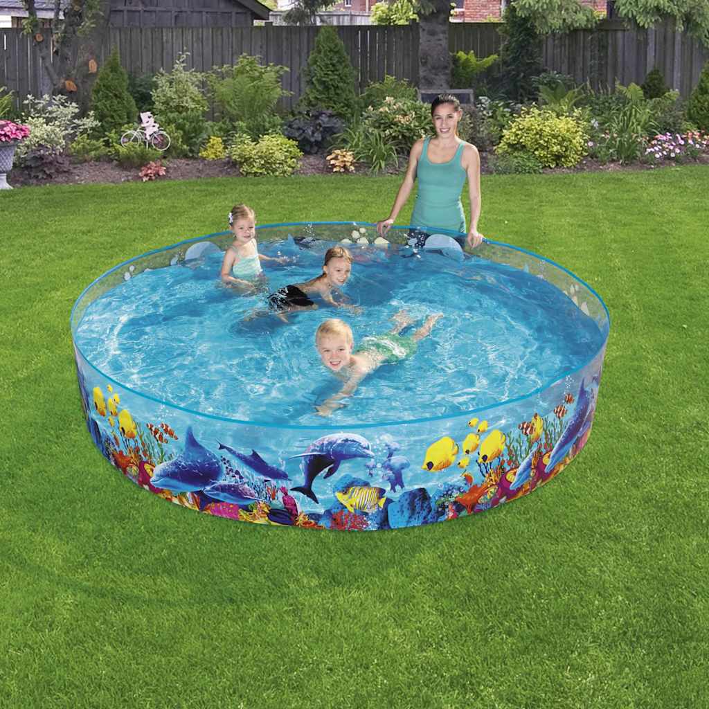 Piscina Fill 'n Fun Odyssey de 244x46 cm ideal para jardines y espacios al aire libre.