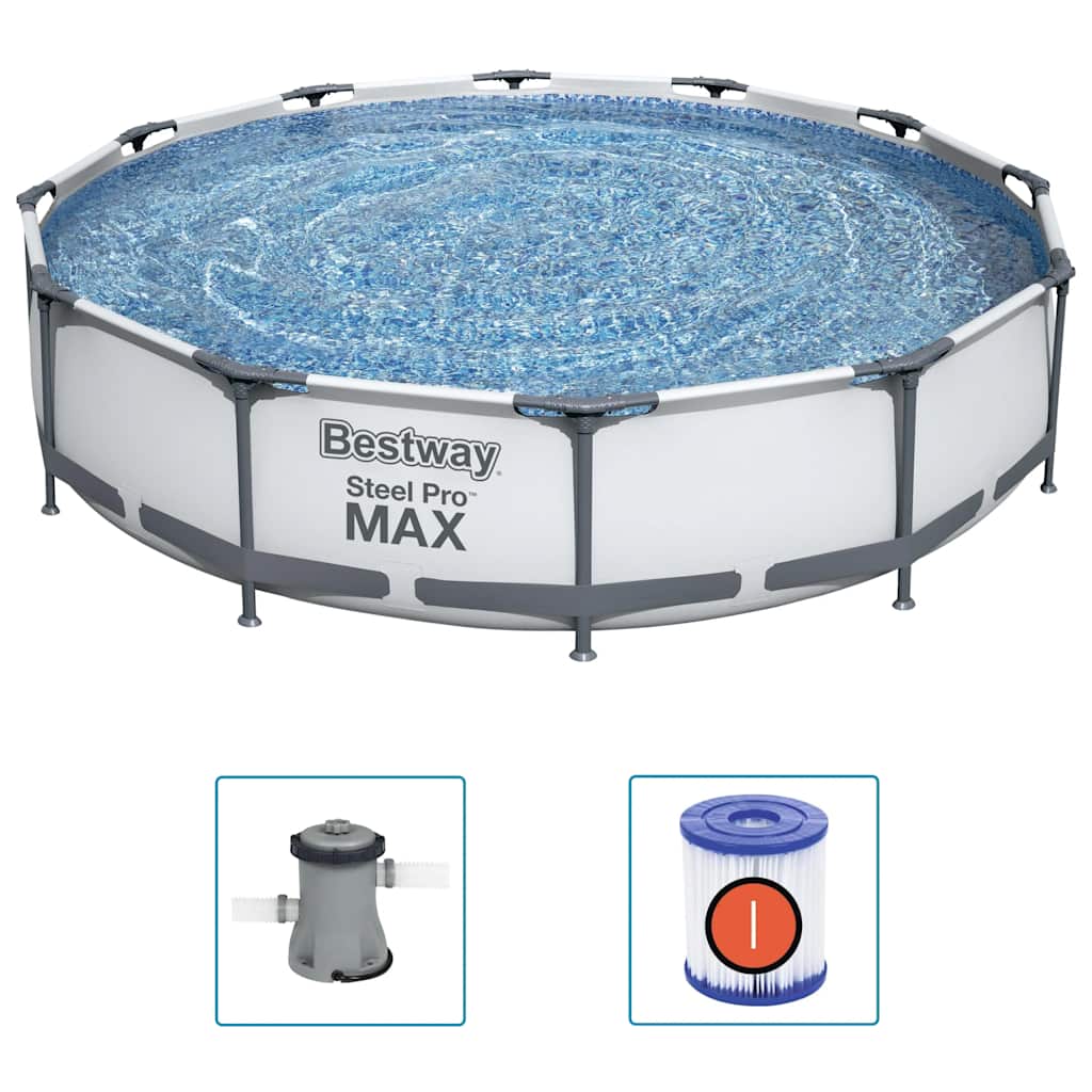 Ensemble de piscine Steel Pro MAX 366x76 cm 