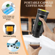 Máquina de Café Espresso Portátil 3 en 1 – Café Perfecto en Cualquier Lugar - Vetonek