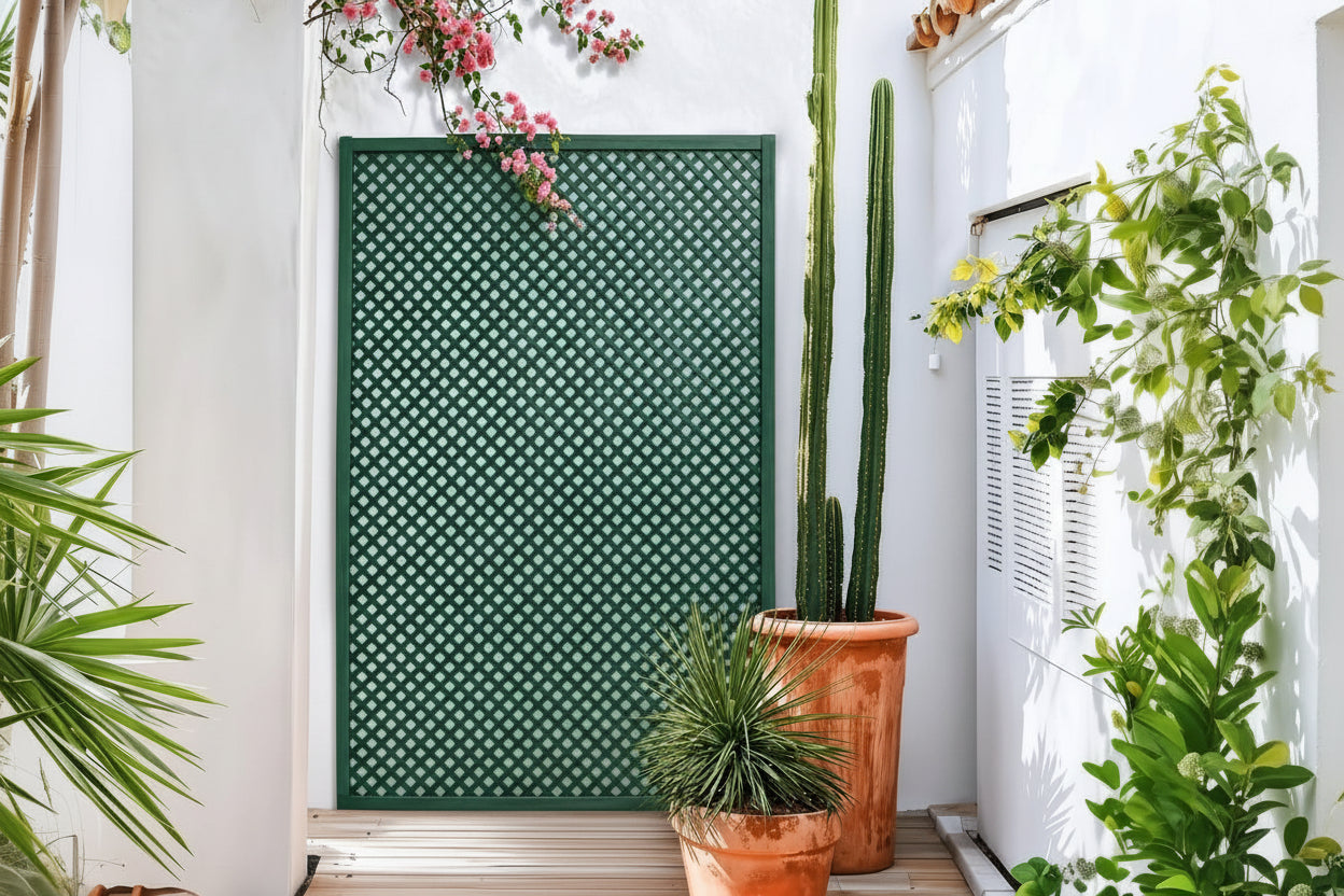 Celosía PVC 18mm Verde - Decoración y Separación de Ambientes - Vetonek