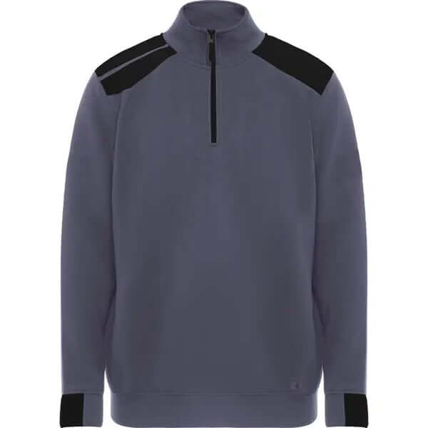 Sudadera de media cremallera y cuello alto en colores combinados · Cubre costuras reforzado en el interior del cuello Vetonek Vetonek