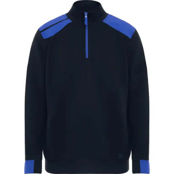 Sudadera de media cremallera y cuello alto en colores combinados · Cubre costuras reforzado en el interior del cuello Vetonek Vetonek