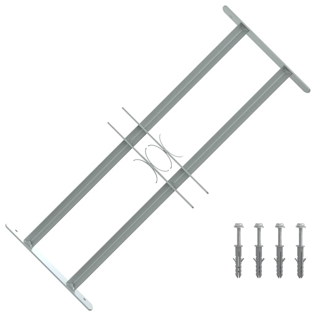 Reja de Seguridad Ajustable Ventana Acero Galvanizado 500-650mm