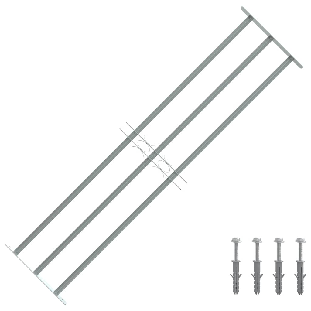 Reja de Seguridad Ajustable para Ventana 1000-1500mm — Acero Galvanizado