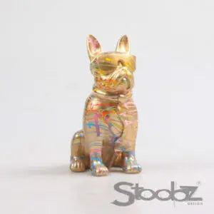 Perro con gafas en acabado negro de 18 cm - Vica Art de Vetonek