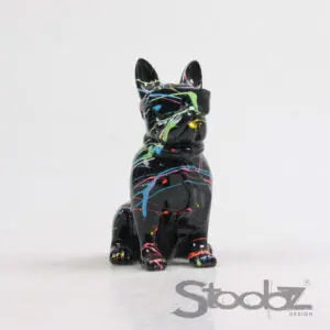 Perro con gafas en acabado plata de 18 cm - Vica Art de Vetonek