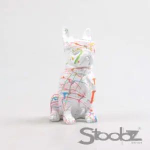 Perro con gafas en acabado oro de 18 cm - Vica Art de Vetonek