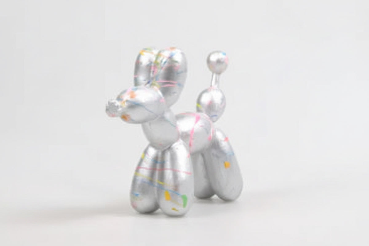 Perro globo en acabado blanco de 15 cm - Vica Art de Vetonek