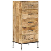 Commode en bois de manguier massif 45x35x106 cm v9880 Vetonek