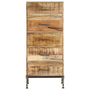 Vetonek Commode en bois de manguier massif 45x35x106 cm
