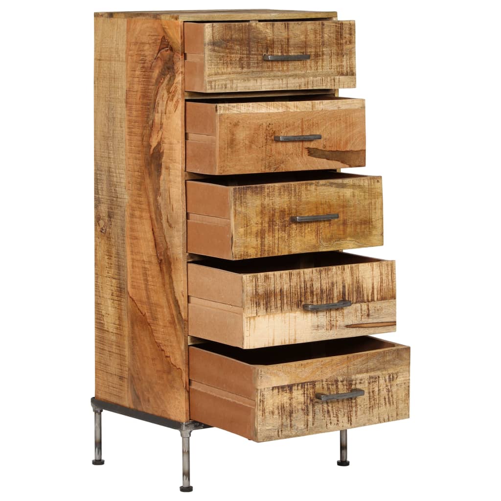 Commode en manguier massif 45x35x106 cm - Vetonek