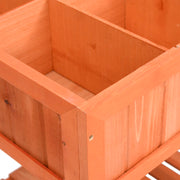 Jardinera huerto madera maciza de abeto 80x60x80 cm v8055 - Vetonek