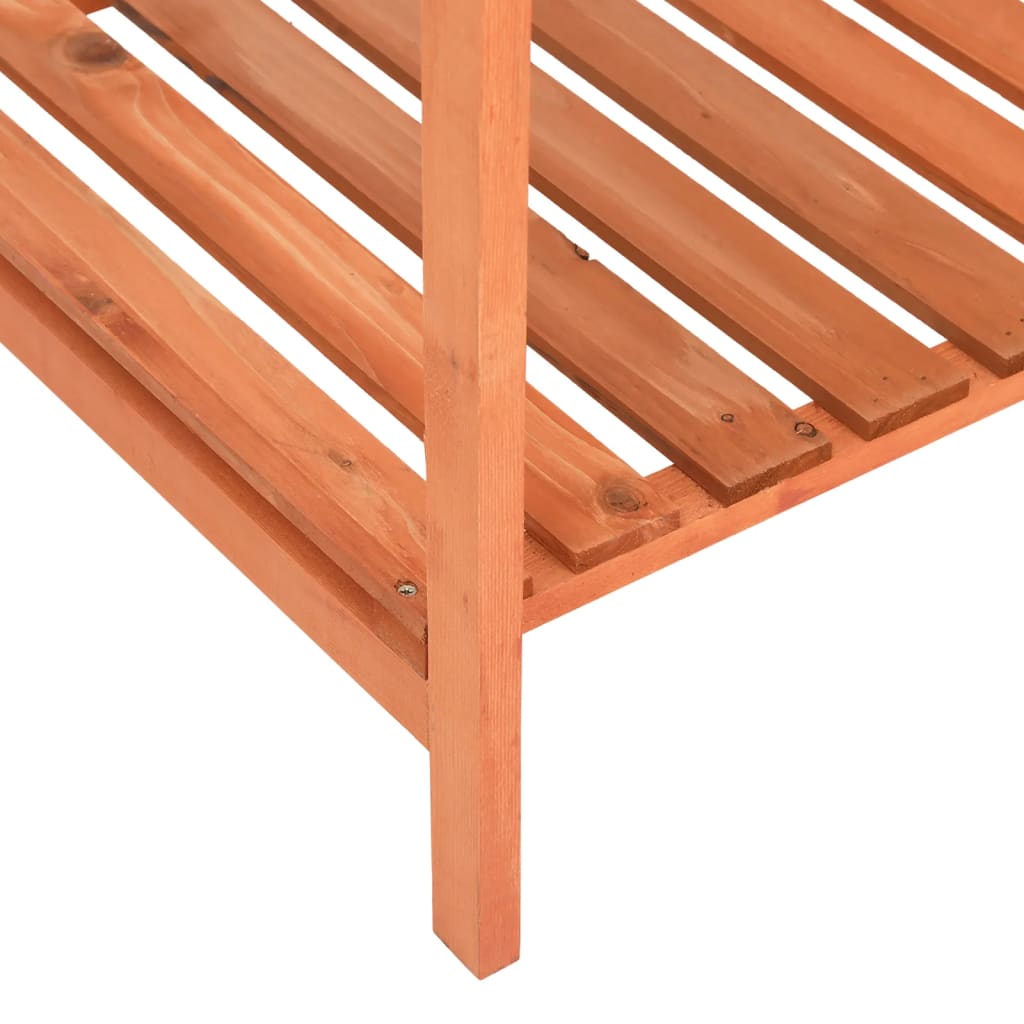 Jardinera huerto madera maciza de abeto 80x60x80 cm v8055 - Vetonek