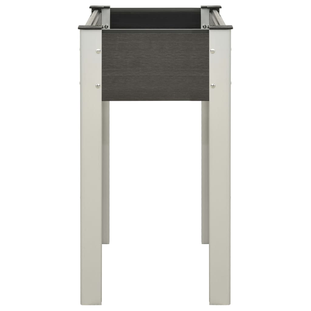 Mesa de cultivo para jardín wpc gris 75x40x75 cm v5062 - Vetonek
