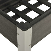 Mesa de cultivo para jardín wpc gris 75x40x75 cm v5062 - Vetonek