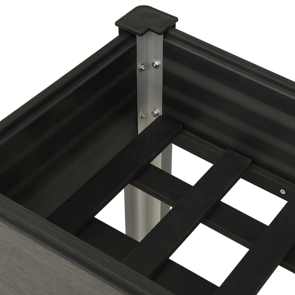 Mesa de cultivo para jardín wpc gris 75x40x75 cm v5062 - Vetonek