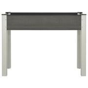 Vetonek Mesa de cultivo para jardín WPC gris 100x40x75 cm