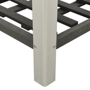 Mesa de cultivo para jardín con estante wpc gris 75x50x90 cm v5109 - Vetonek