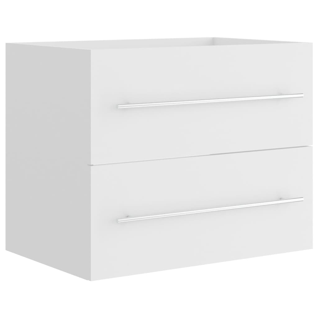 Vetonek Meuble vasque en dérivé du bois blanc 60x38,5x48 cm