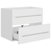 Meuble vasque en dérivé du bois blanc 60x38,5x48 cm - Vetonek