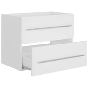 Meuble vasque en dérivé du bois blanc 60x38,5x48 cm - Vetonek