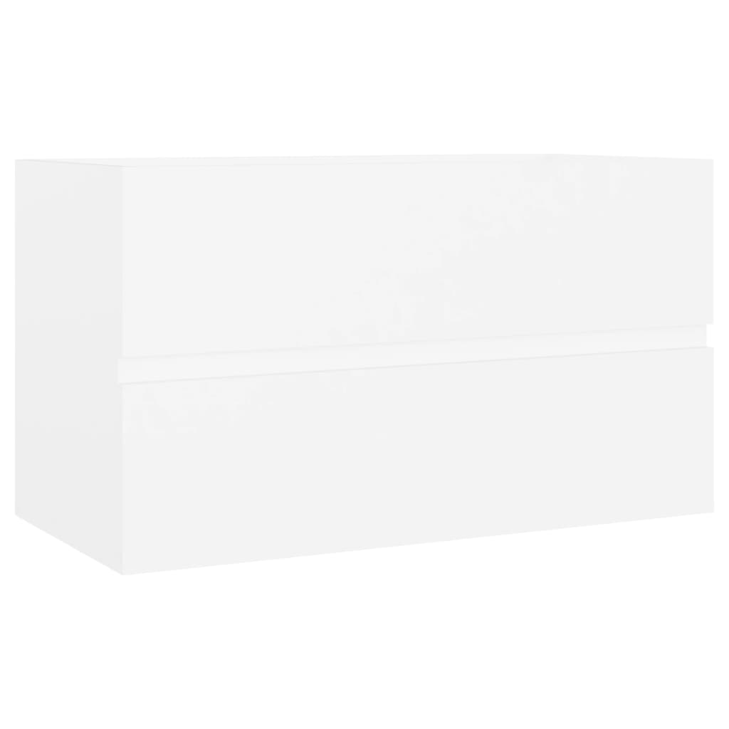 Vetonek Meuble vasque en dérivé du bois blanc 80x38,5x45 cm