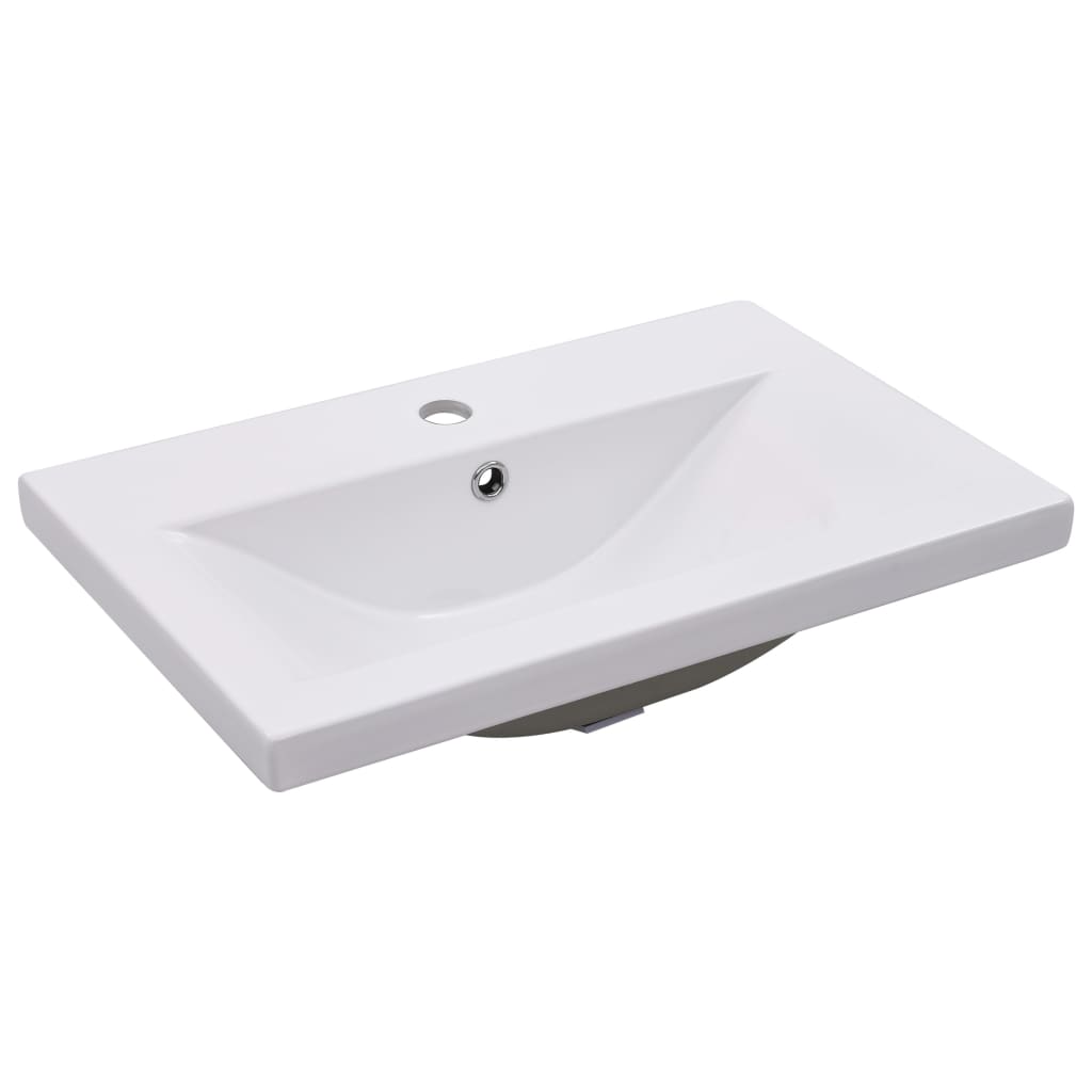 Meuble en bois d'ingénierie blanc brillant avec évier V7864 Vetonek
